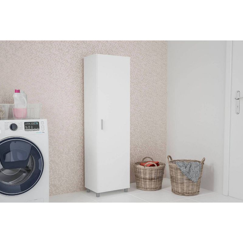 58.89" Beverly 4 Shelf Storage Cabinet White - Chique