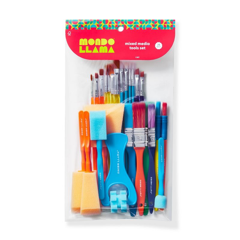 25pc Mixed Media Tools Set - Mondo Llama™