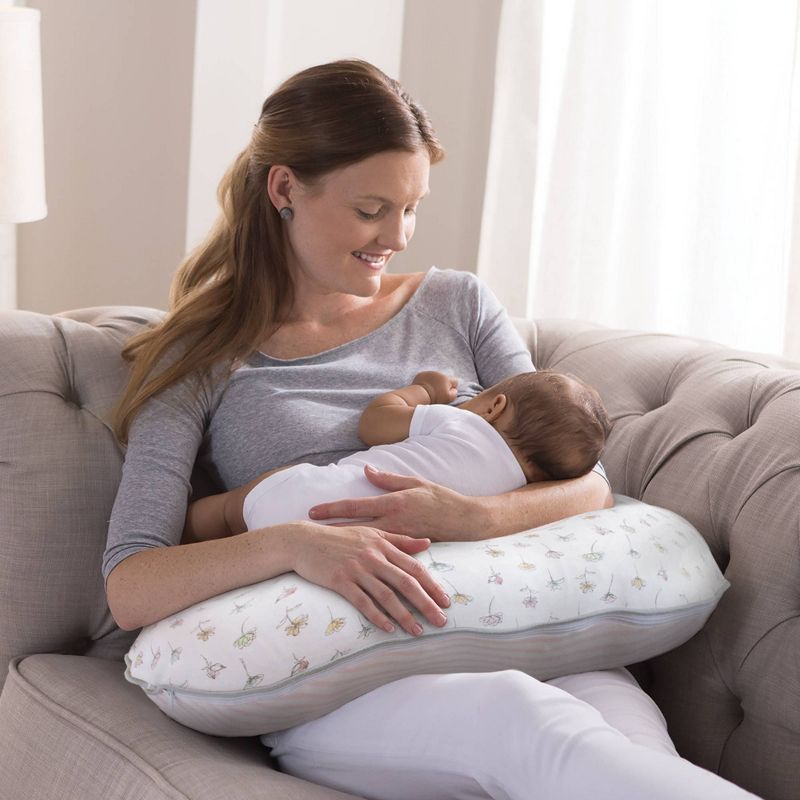 Boppy Original Feeding and Infant Support Pillow - Floral Stripes