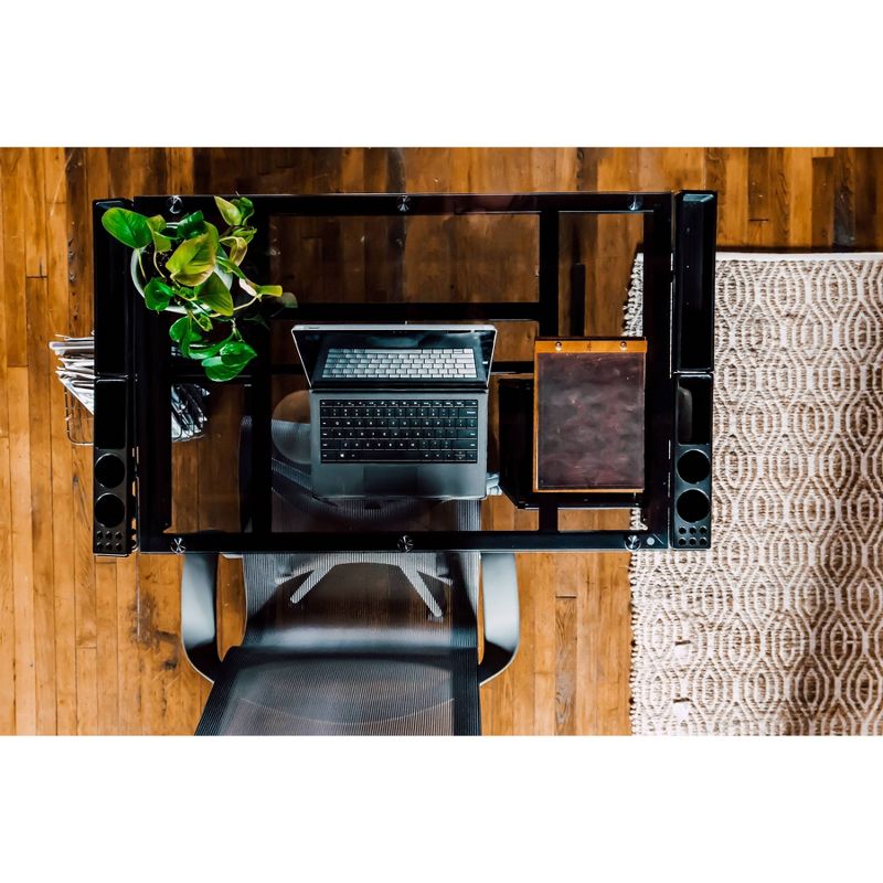 Craft Station in Silver with Glass Black - OneSpace