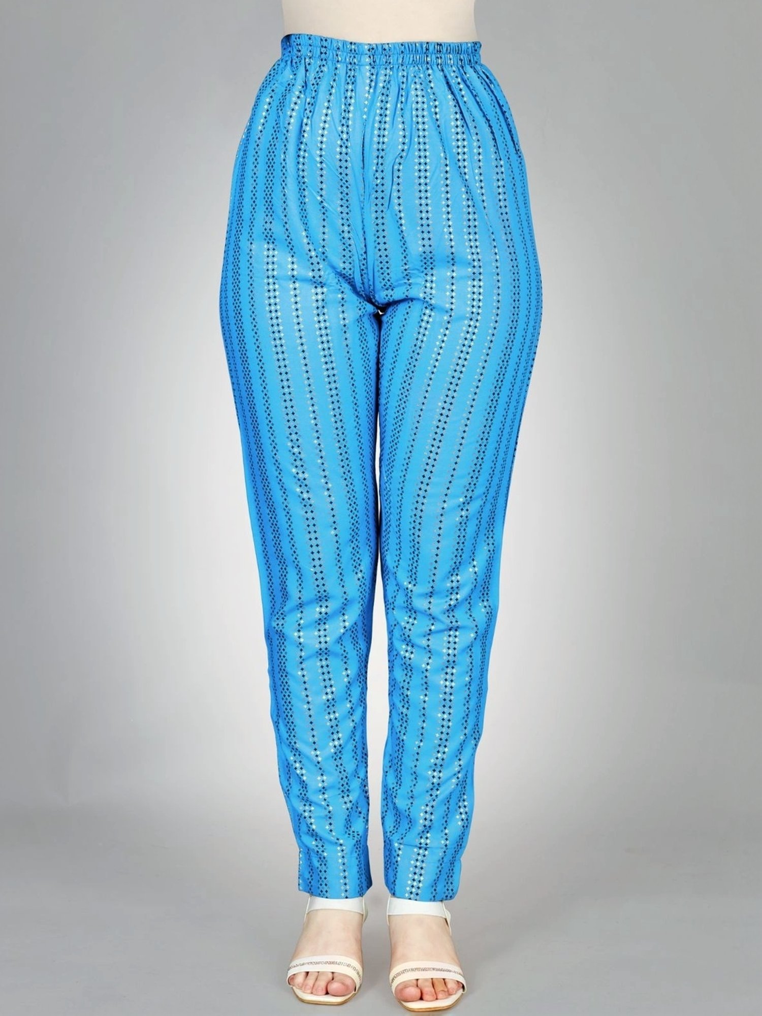 Odette Blue Printed Kurta Pant Set