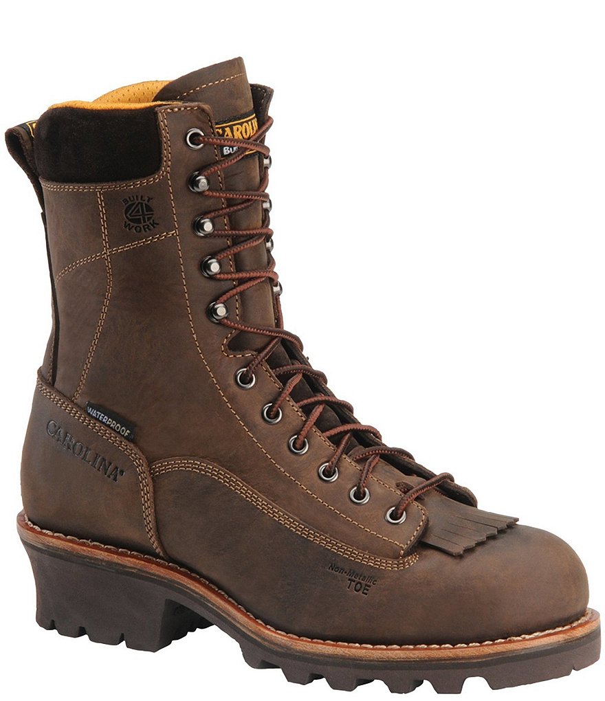 Carolina Men's Birch 8#double; Waterproof Logger Work Boots
