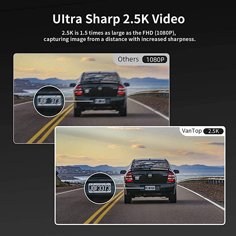 H610 10" 2.5K Mirror Dash Cam for Cars with Full Touch Screen, Waterproof Backup Camera Rear View Mirror Camera, Enhanced Night Vision with Sony Starvis Sensor, Parking Assistance