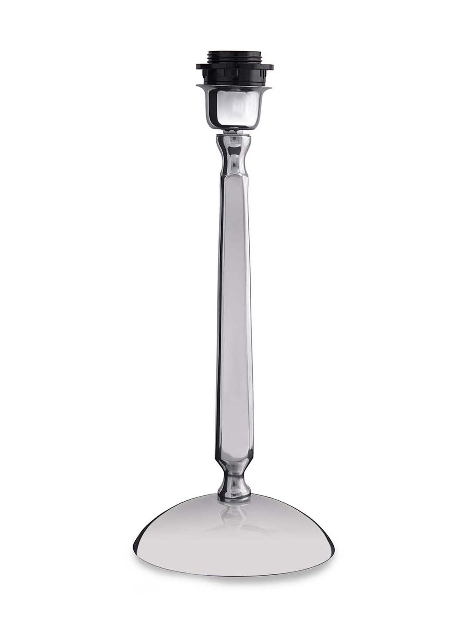 Homesake Silver Classic Cubist Chrome Lamp with White Cone Shade (Bulb Included) - Set of 1