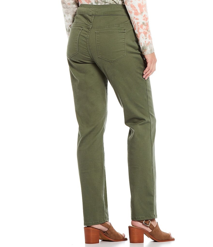 Ruby Rd. Petite Size Double Face Stretch Embellished Hem Capri Pants