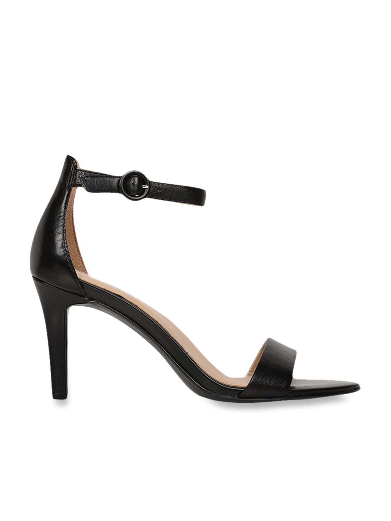 Naturalizer by Bata Women's Kinsley Black Ankle Strap Stilettos