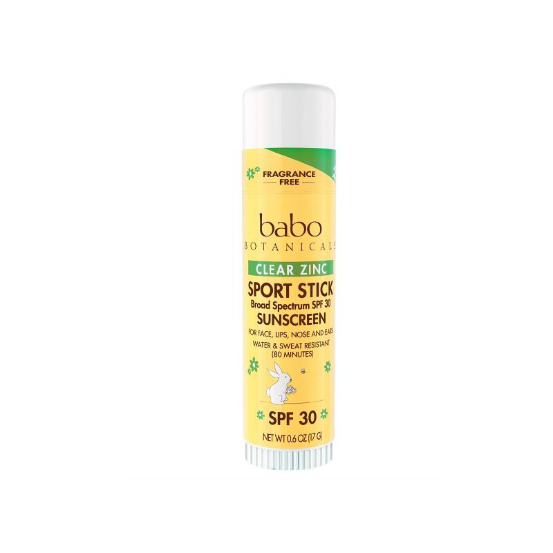 Babo Botanicals Clear Zinc Sport Stick - SPF 30 - .6oz