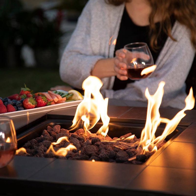 Vanderbilt Gas Outdoor Fire Pit with Ceramic Tile Mantel - Endless Summer