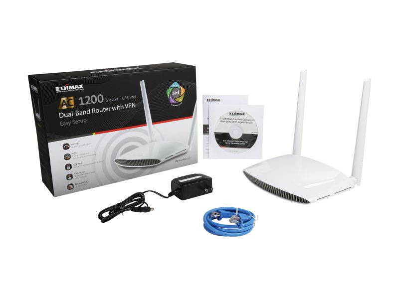 EDIMAX BR-6478AC V2 AC1200 Gigabit Dual-Band Wi-Fi Router with USB Port & VPN