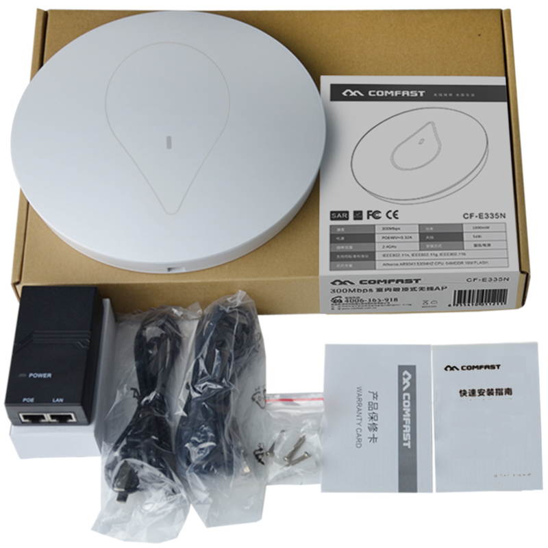 Comfast CF-E335N 300Mbps 48V POE Ceiling/Wall Mounted Wireless Access Point
