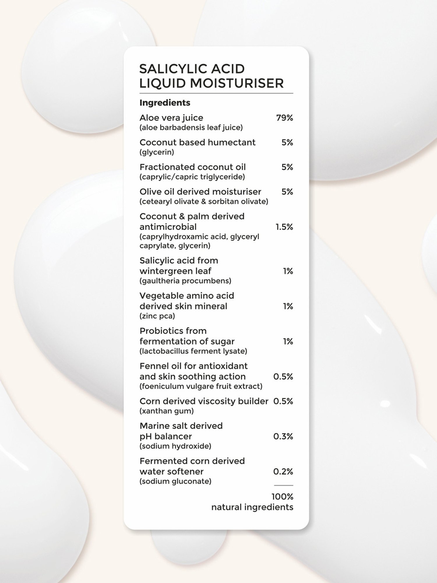 Brillare 100% Natural Salicylic Acid Liquid Moisturiser - 30 ml