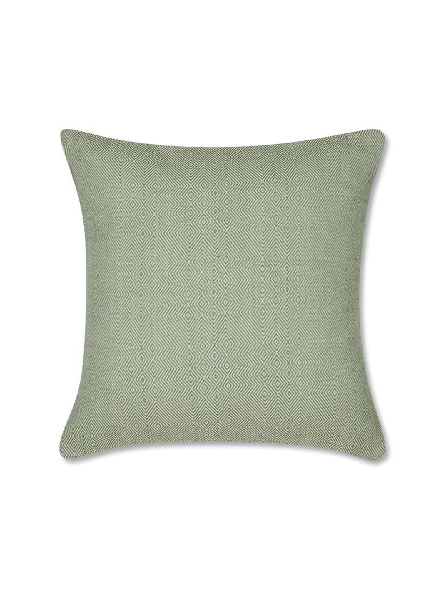 Fabindia Standalone Green Cotton Cushion Cover