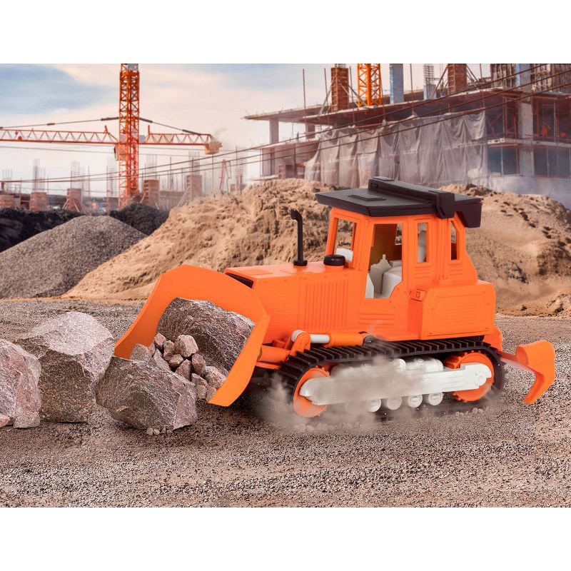 DRIVEN – Small Toy Construction Vehicle – Micro Bulldozer - Orange