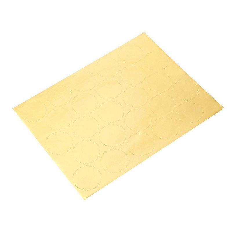 Best Paper Greetings 250-Piece Gold Blank Award Stickers Certificate Seals, 1.7" in Diameter