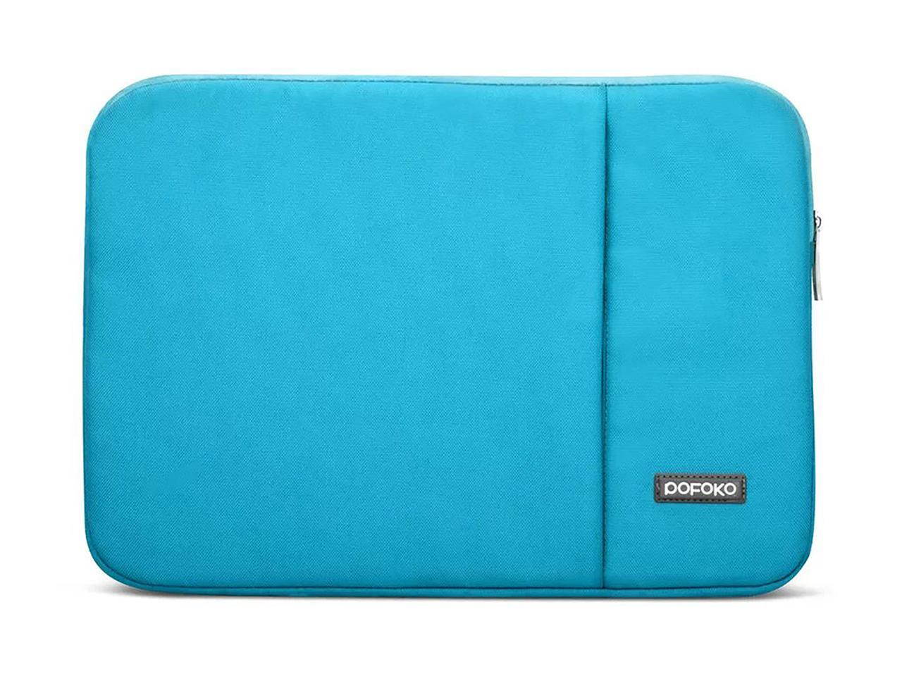 POFOKO 15" Laptop Sleeve Bag Compatible with 16 inch MacBook Pro,Universal 14 inch Laptops,Water Resistant Oxford Fabric Case with Accessories Pocket for Hp,Dell,Lenovo,Asus Notebook