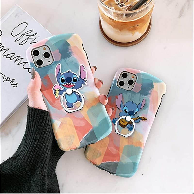 Phone Ring Holder Stand,Stitch Phone Ring Stand Holder 360 Rotation Finger Ring Grip Stand for Cellphones,Smartphones and Tablets