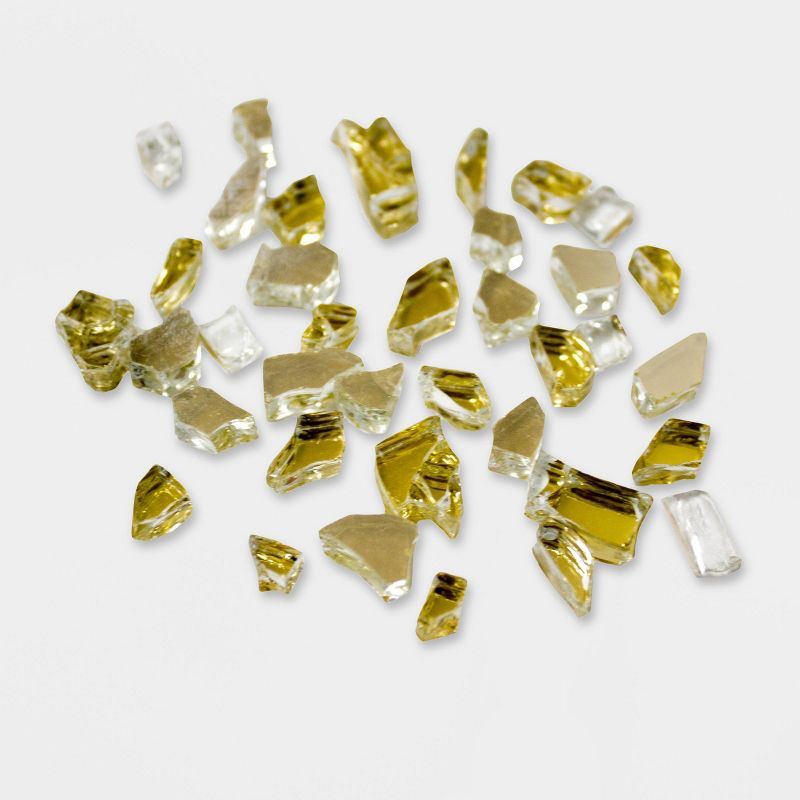 Reflective Fire Pit Fire Glass - Light Gold - AZ Patio Heaters