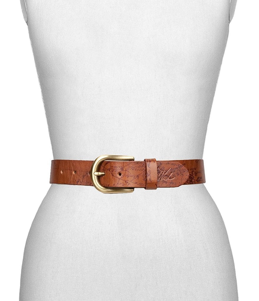 Art N Vintage Black Leather Waist Belt For Women
