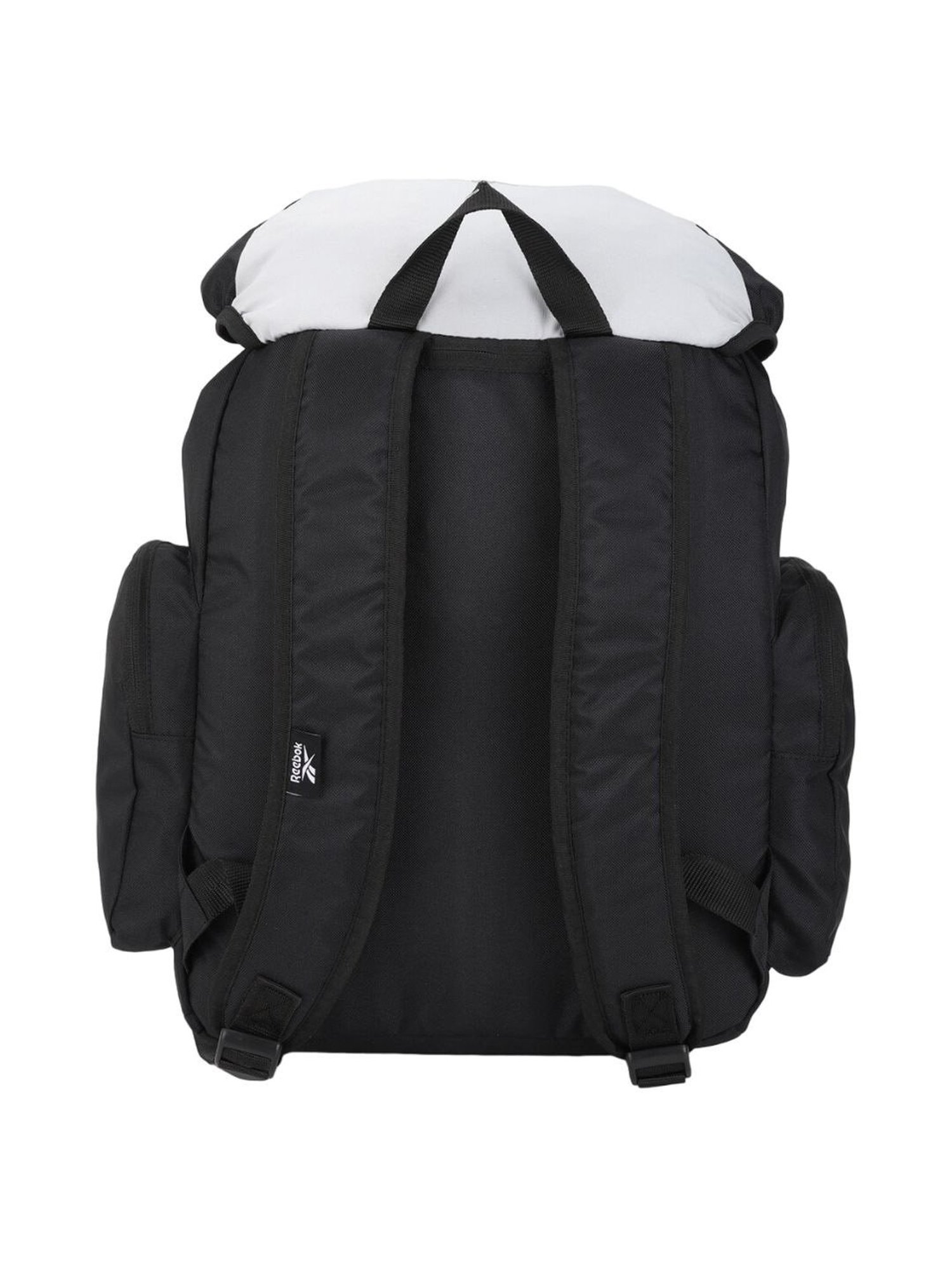 Reebok Black Polyester Solid Backpack
