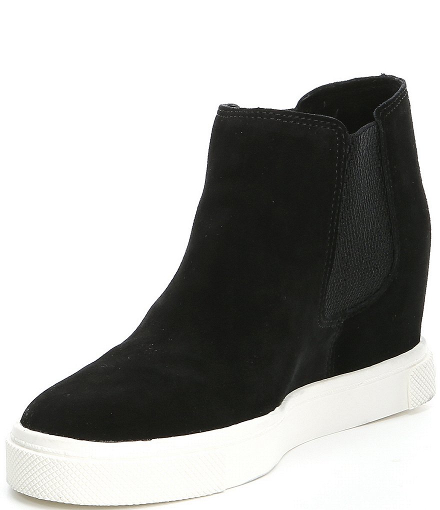 Donald Pliner Pelham Neoprene Mixed Leather Slip-On Wedge Sneakers