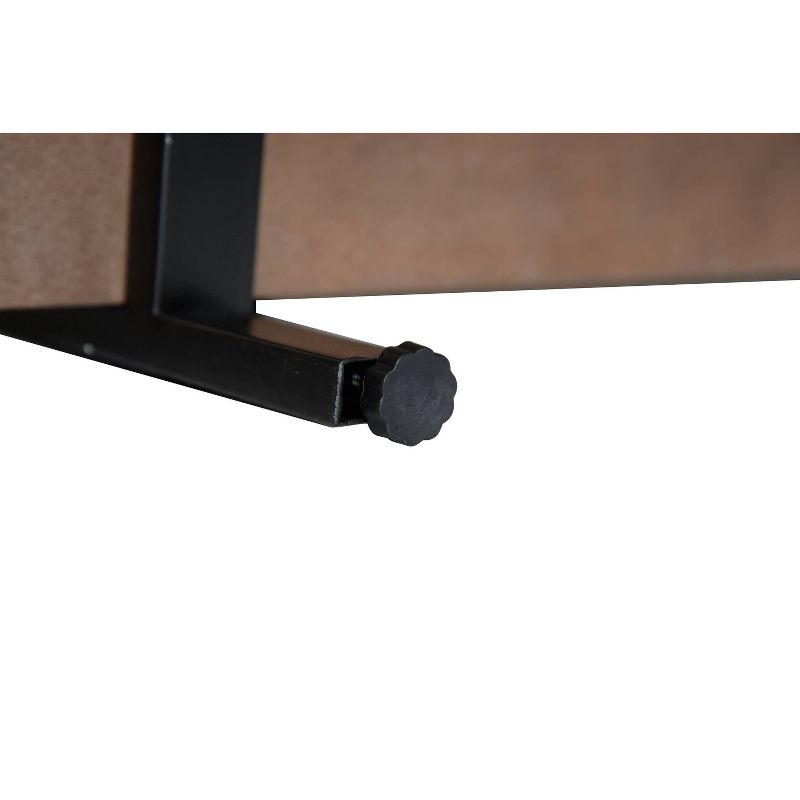 39.8" Brier 3 Shelf Etagere Bookshelf Walnut Brown - Summerland Home