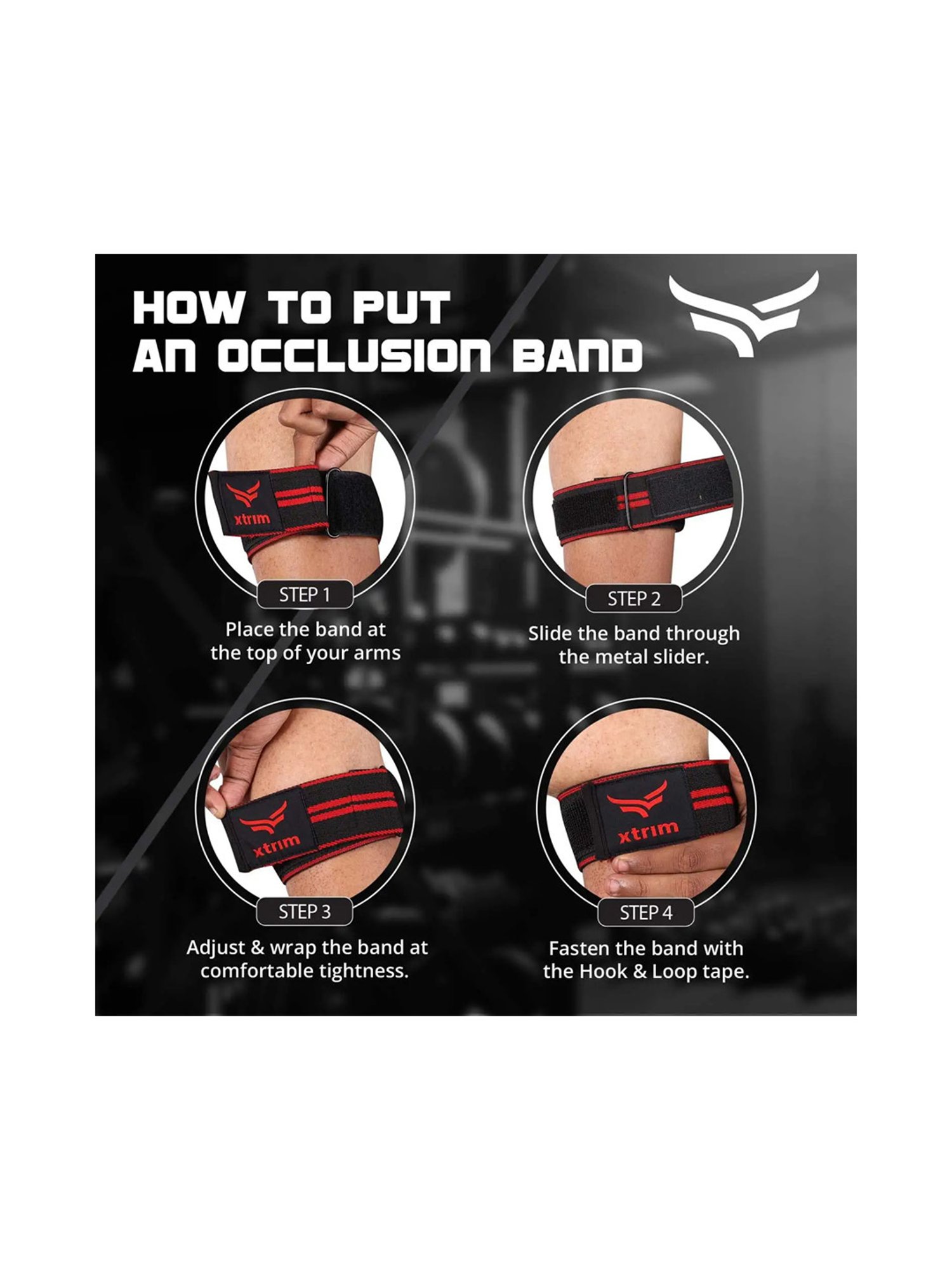 Xtrim Elastic BFR Band (Red)