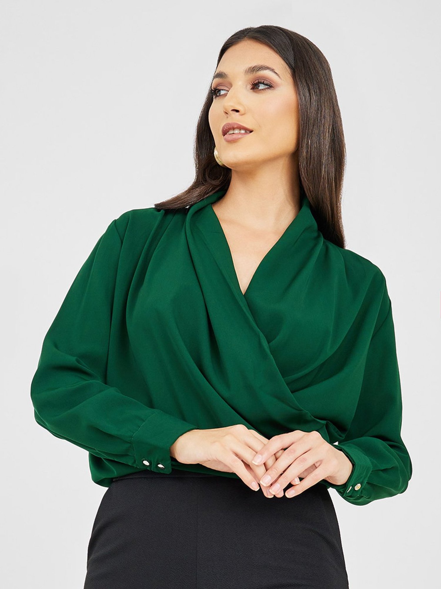 Styli Green Regular Fit Top