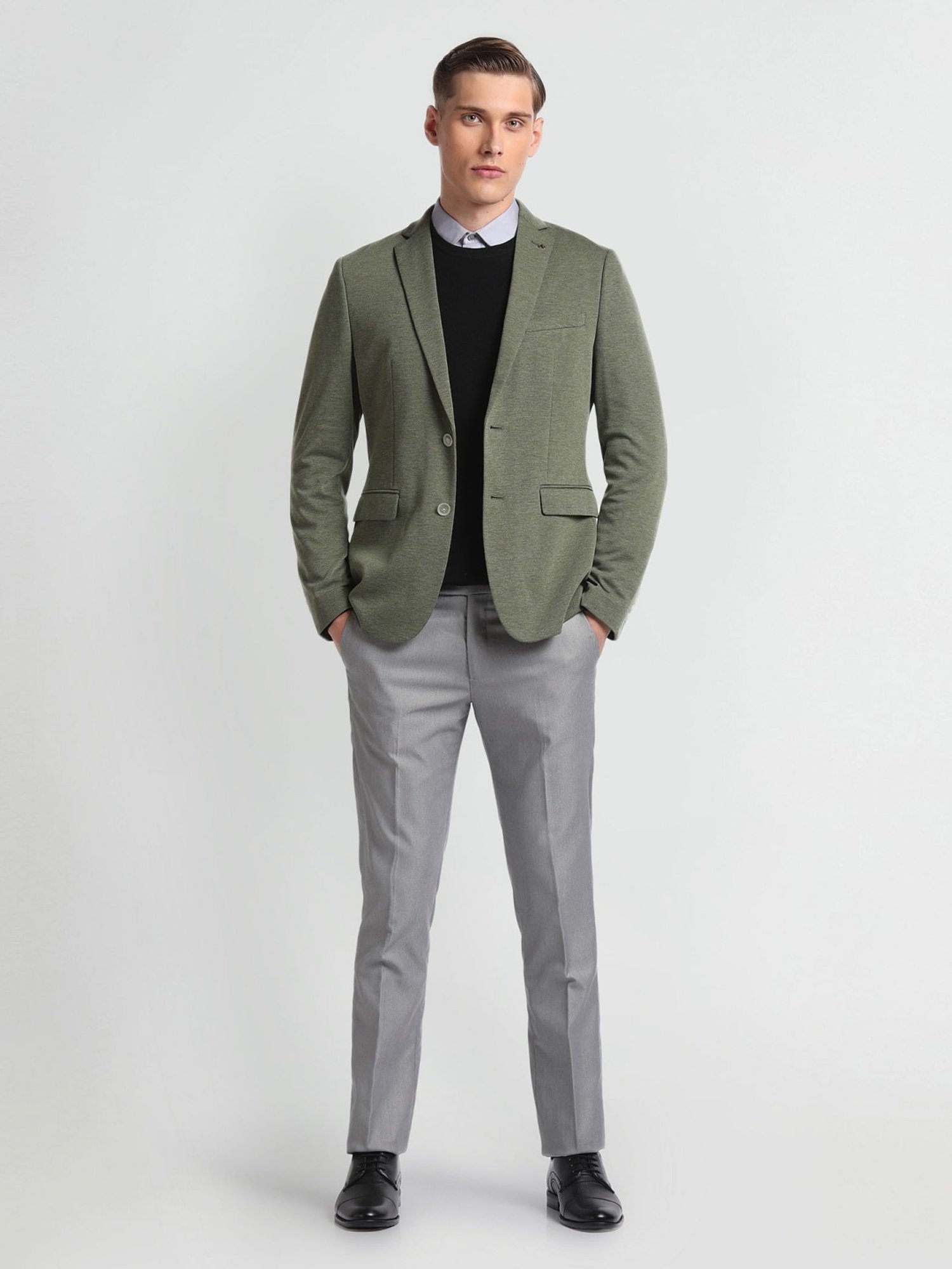Arrow Green Slim Fit Blazer