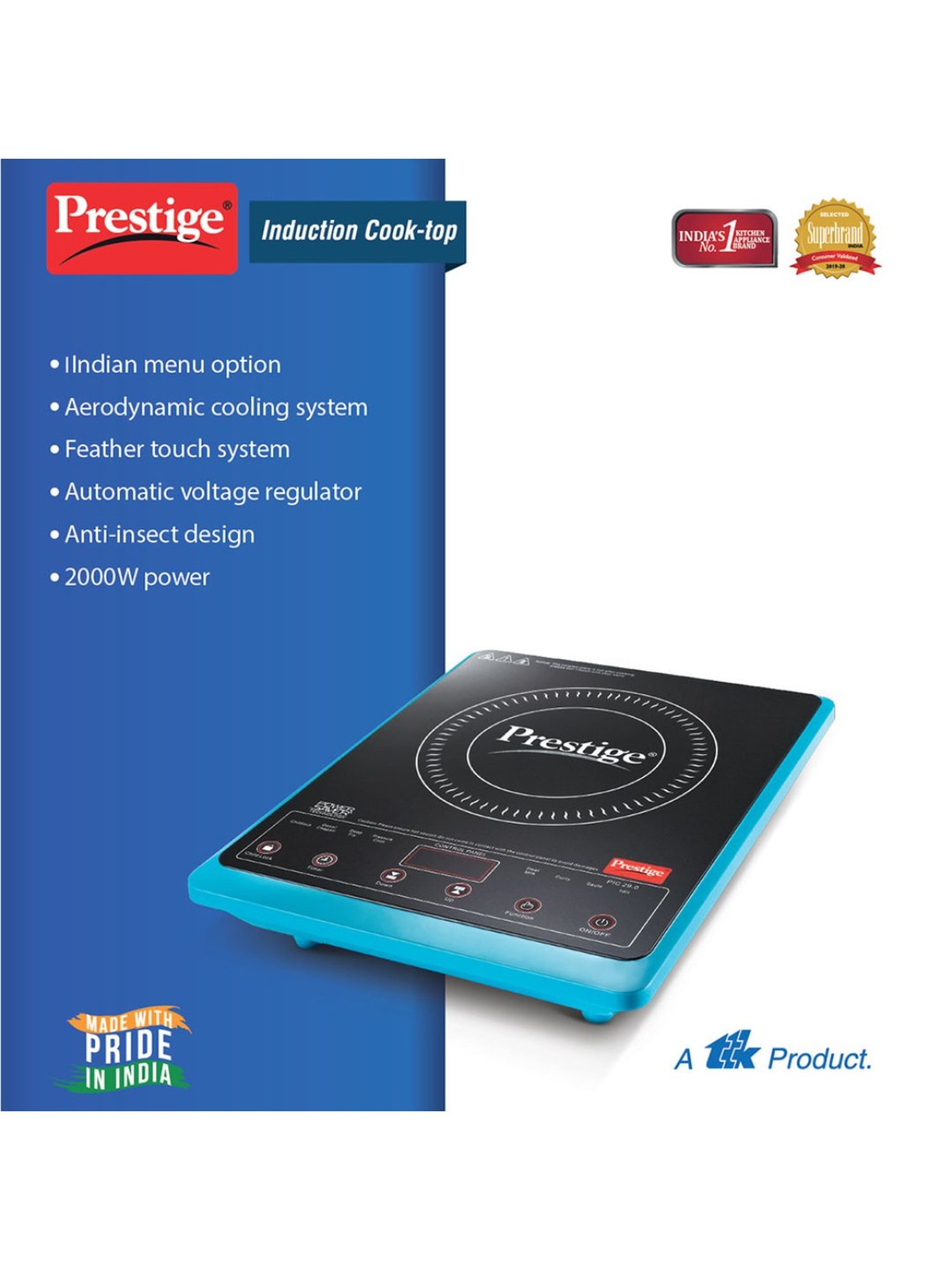 Pigeon Blackline Smart Black Glass Manual Gas Stove (2 Burners)