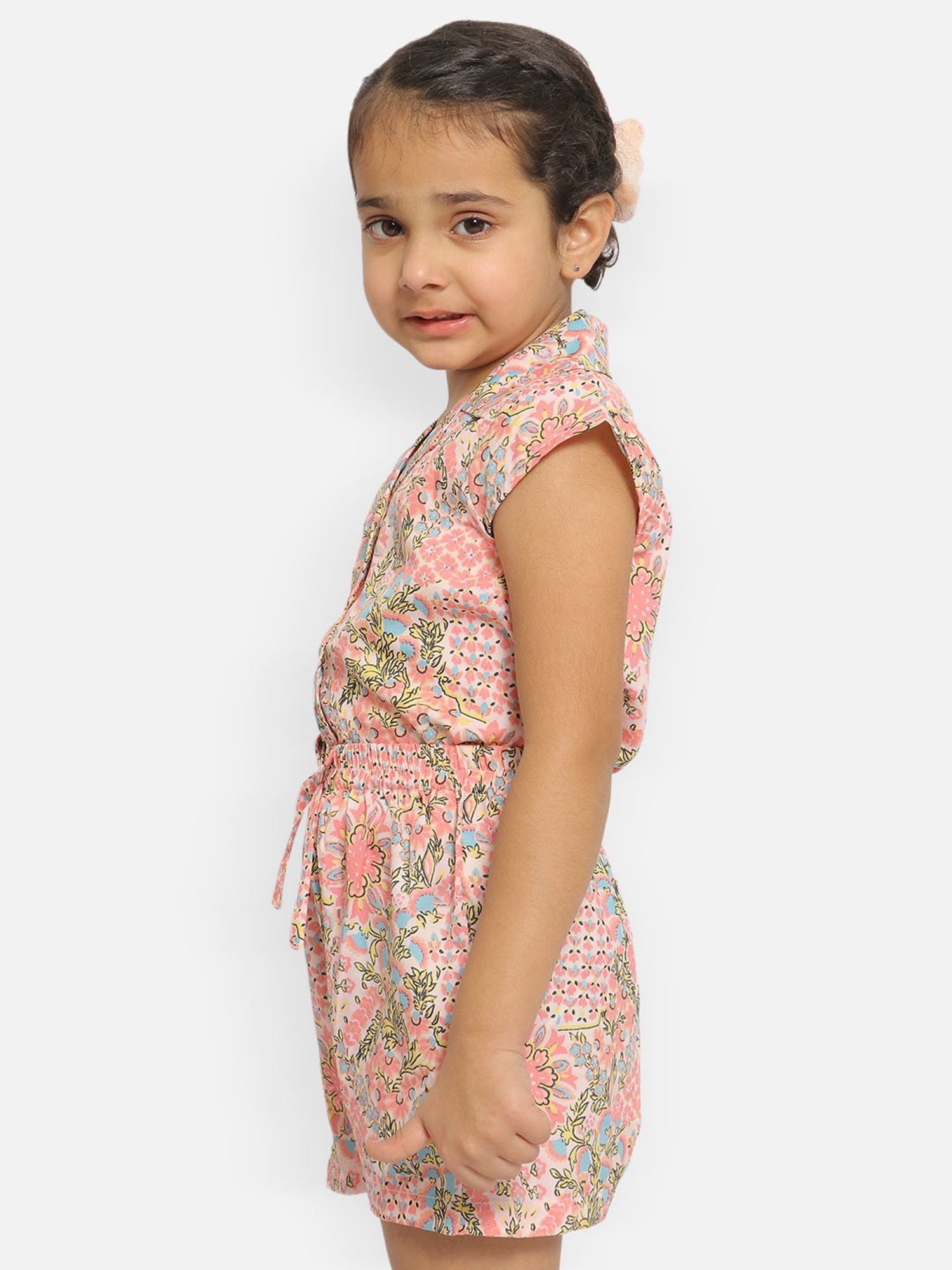 Nauti Nati Kids Multicolor Floral Print Top with Shorts