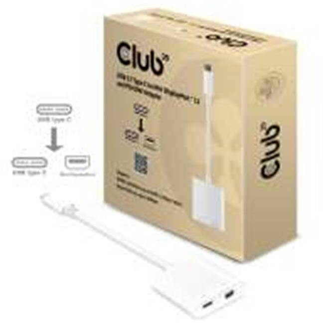 Club 3D CAC-1509 Using A Single Usb Type-C Port On Your Laptop Output Mini Displayport Video And