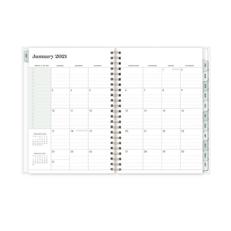 Undated Teacher Planner 8.5" x 11" Large Weekly Lesson Plan Book Botanical Floral - TF Publishing