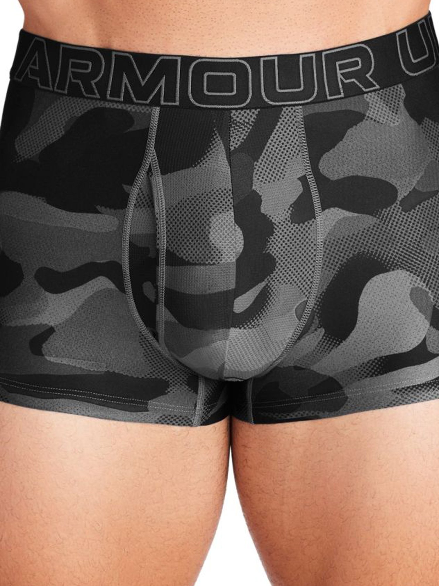 Under Armour Black Fitted Camouflage Boxers