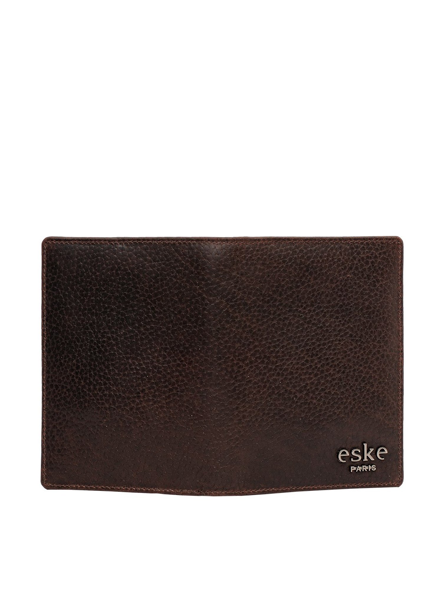 Eske Reed Dark Brown Solid Small Passport Holder
