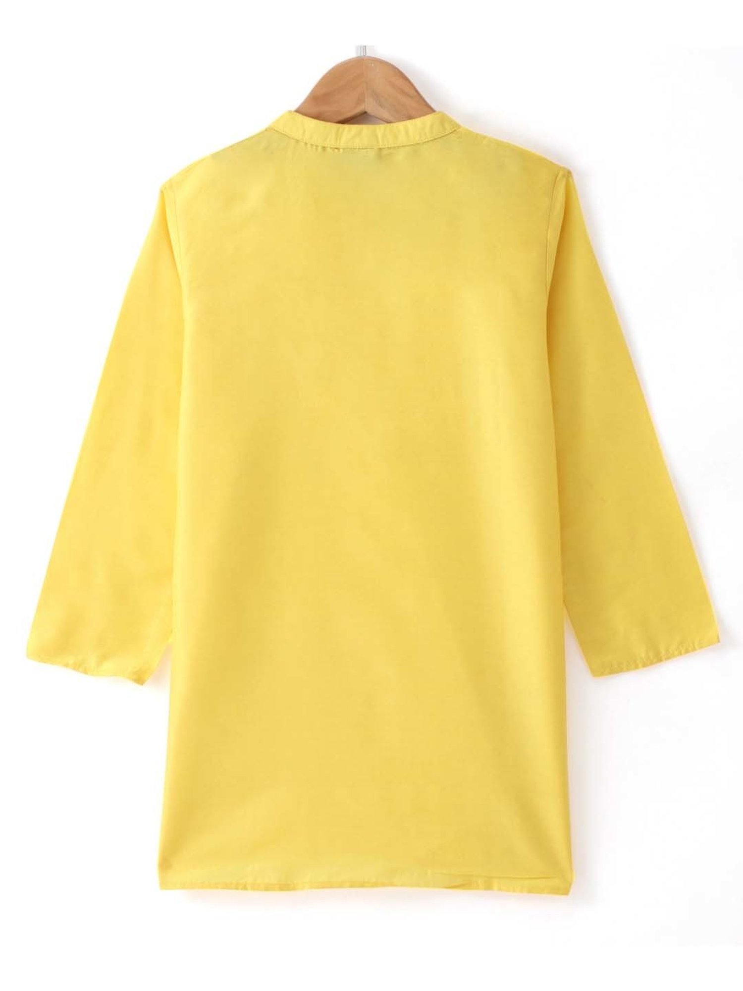 TWISHA Kids Yellow & Red Regular Fit Full Sleeves Kurta Set