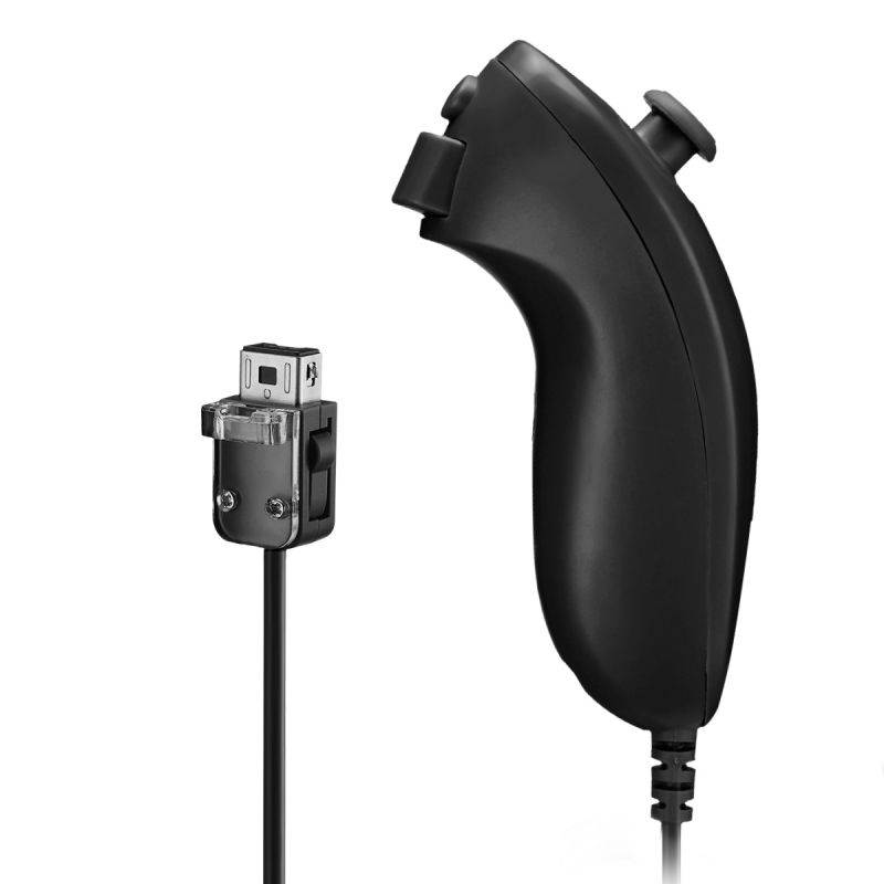 FirstPower Wii Nunchuck Controller,Nunchuck Joystick Gamepad Controller for Wii/Wii U Console (White)