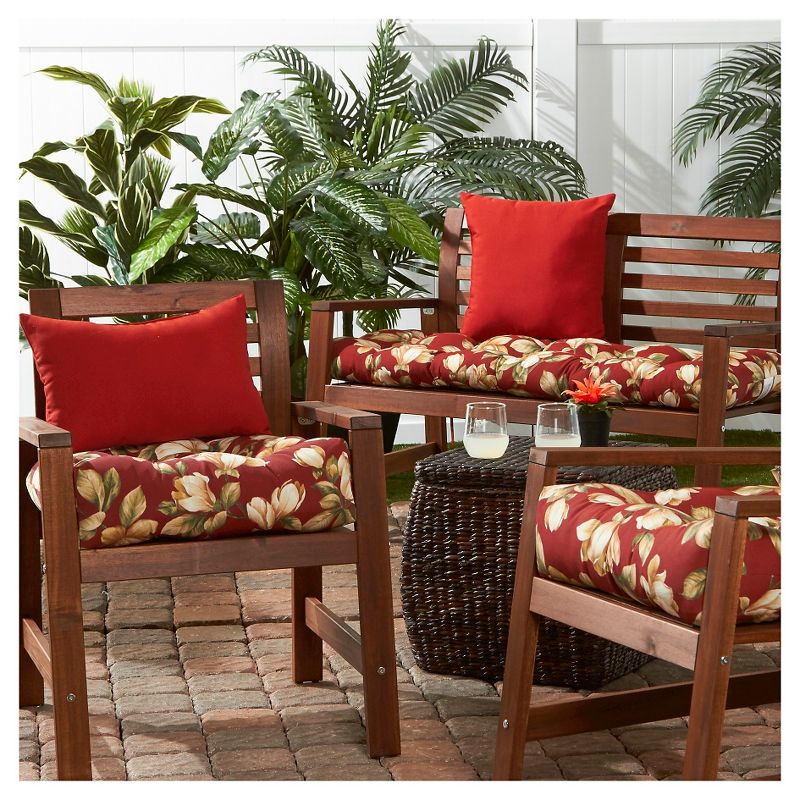 Roma Floral Outdoor Seat Cushion - Kensington Garden