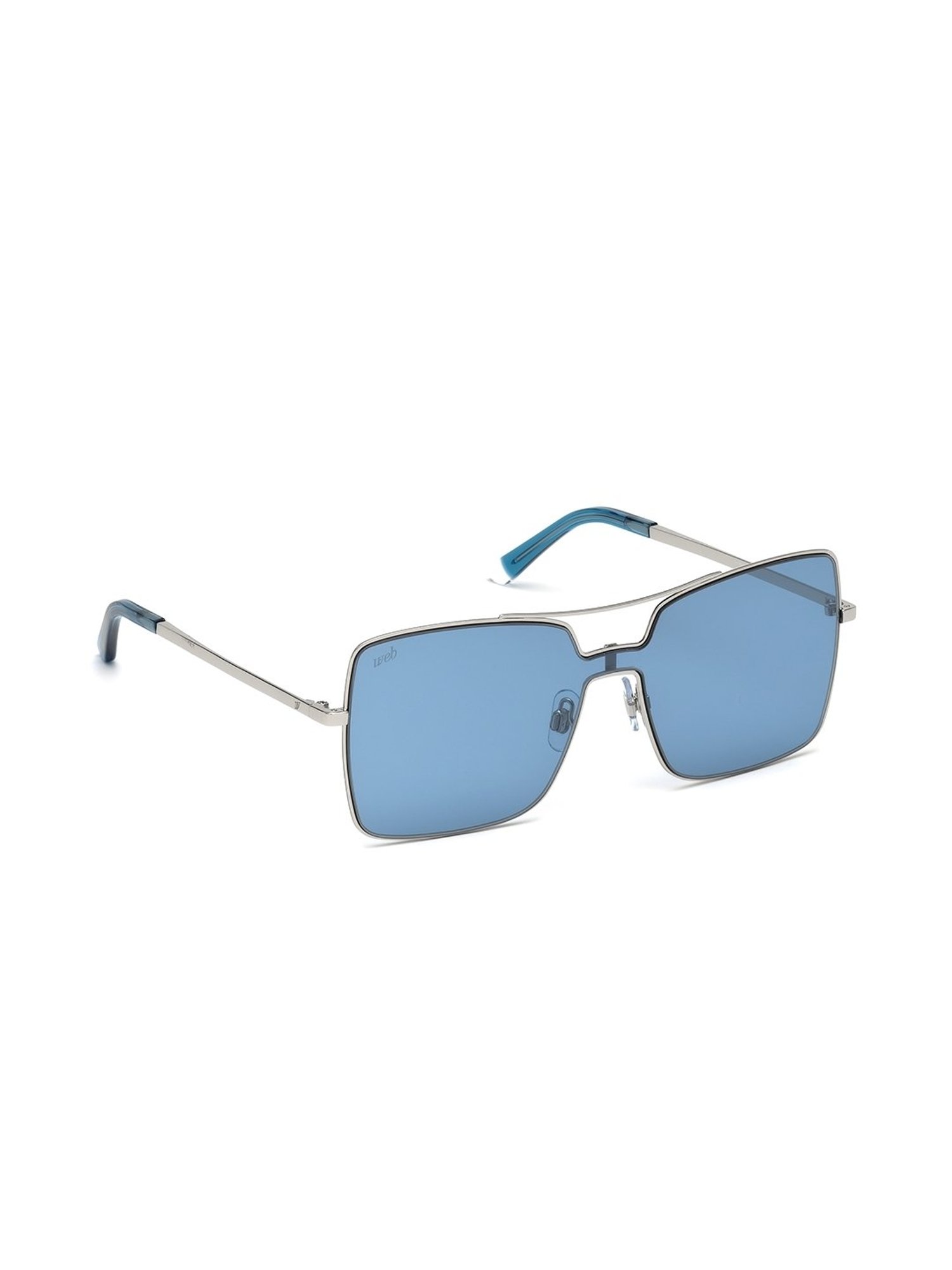 WEB EYEWEAR Blue Square Sunglasses Designed in Italy