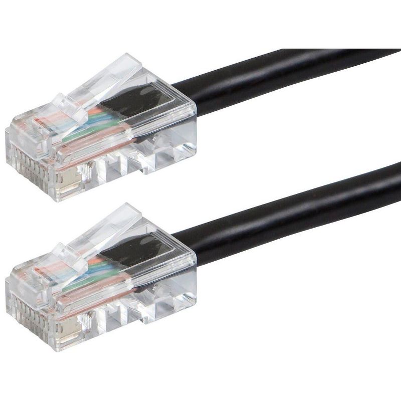 Monoprice Cat6 Ethernet Patch Cable - 10 Feet - Black | Network Internet Cord - RJ45, Stranded, 550Mhz, UTP, Pure Bare Copper Wire, 24AWG - Zeroboot