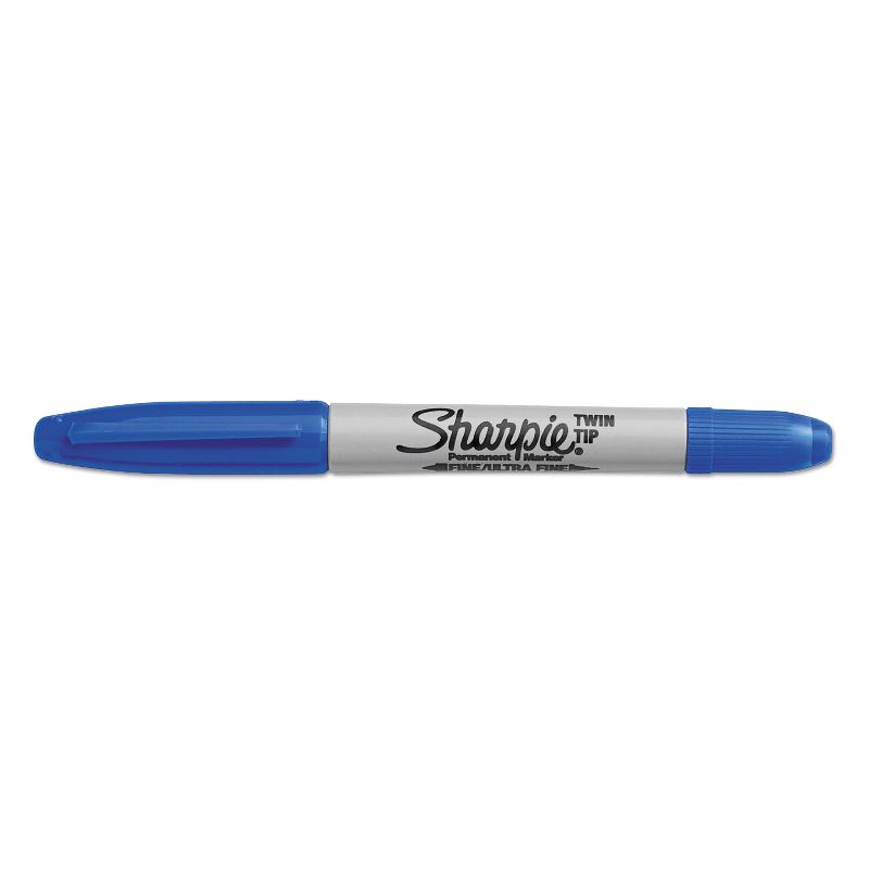 Sharpie Twin-Tip Permanent Marker Fine/Ultra Fine Point Blue 32003