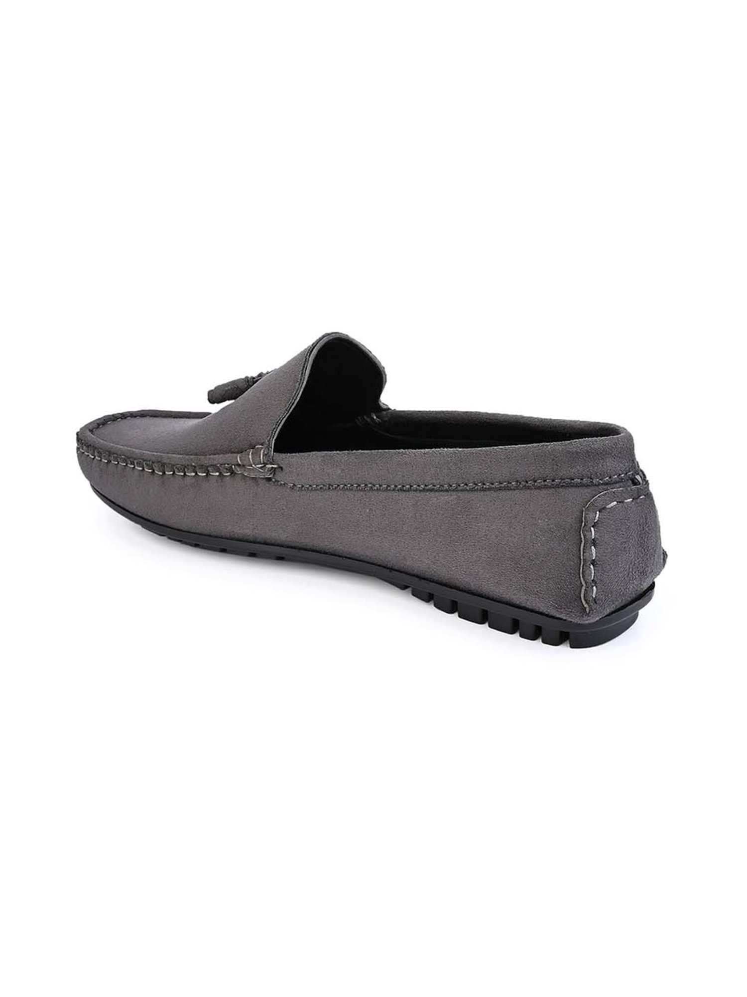 Styli Men's Grey Casual Moccasins