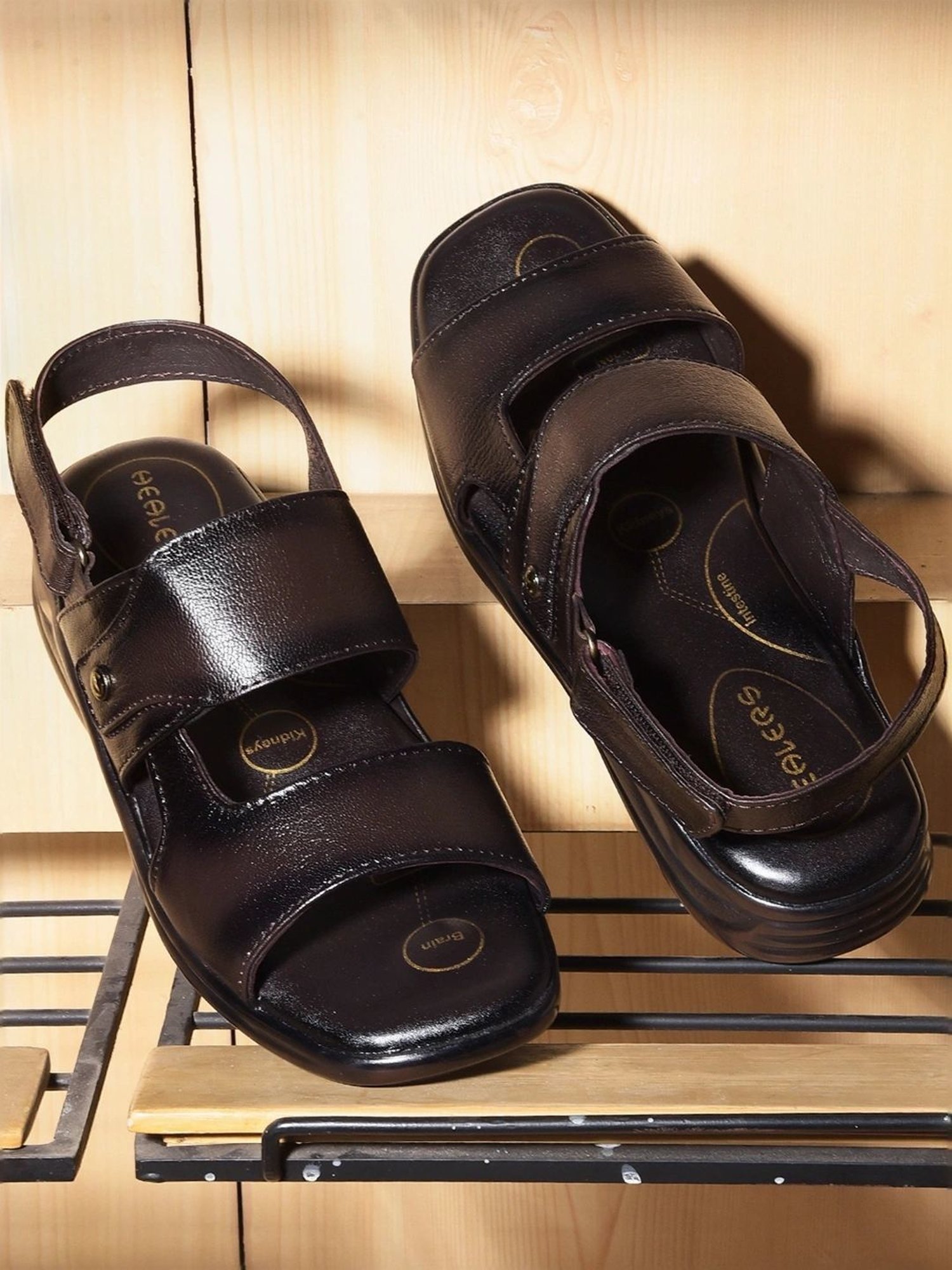 Healers by Liberty Men's Brown Back Strap Sandals