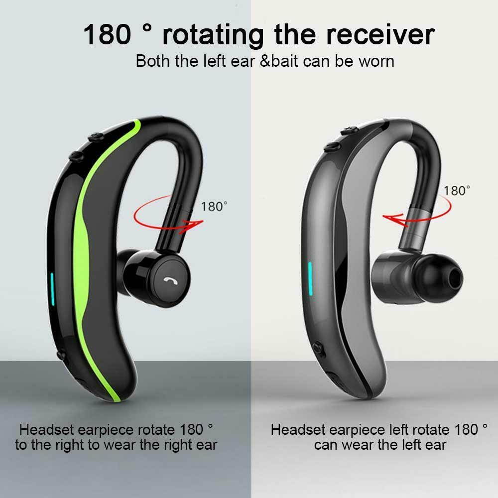 Bluetooth  Headset Wireless Earpiece Hands-Free Calling With Clear Voice Earbuds