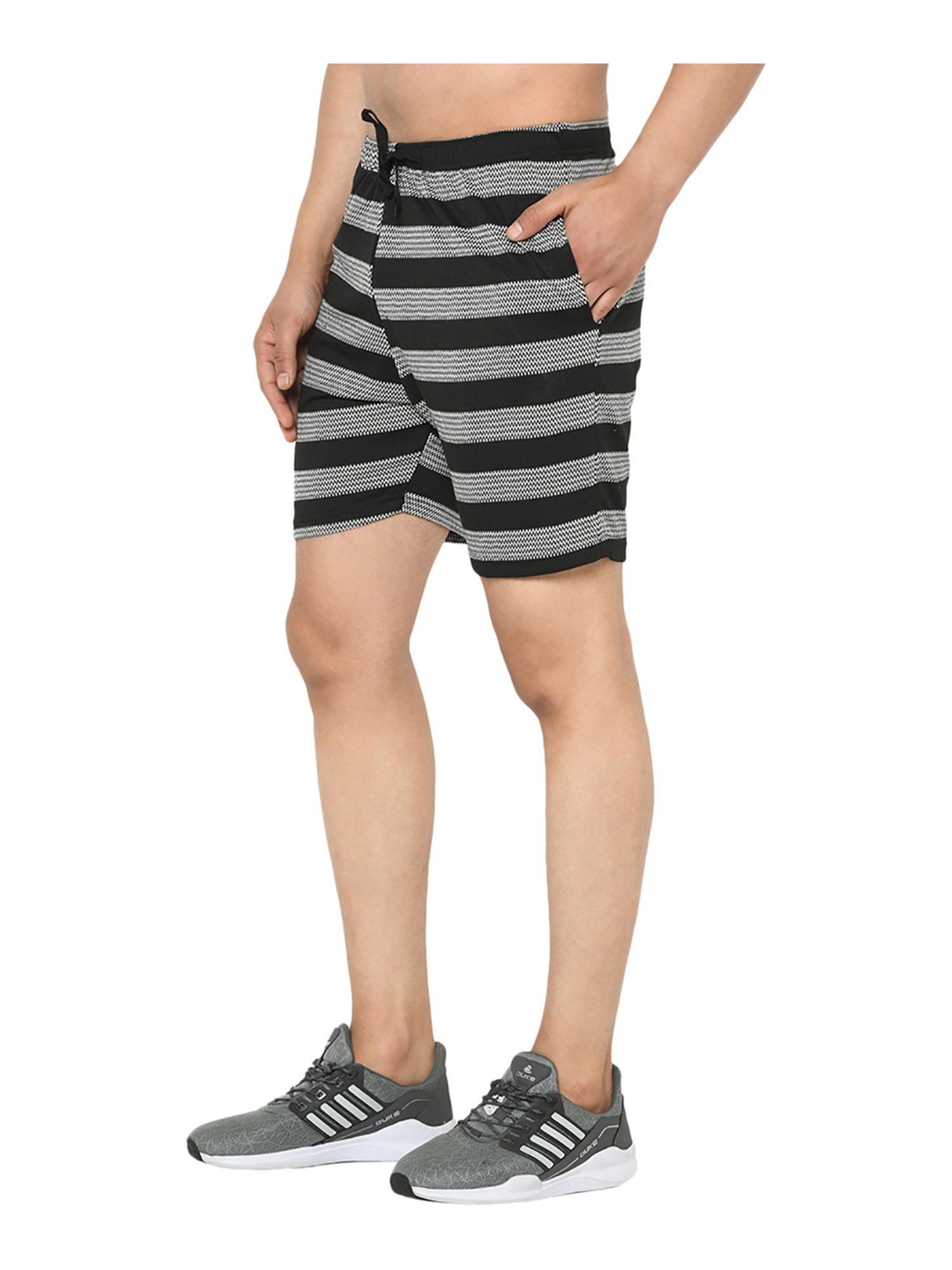 Vimal Jonney Navy & Black Regular Fit Shorts - Pack of 2