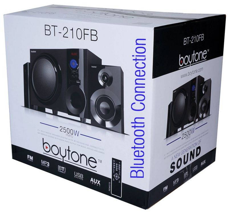 Boytone BT-210FB Wireless Bluetooth Speaker, Powerful Sound, Bass System, Excellent Clear Sound & FM Radio, Remote Contr