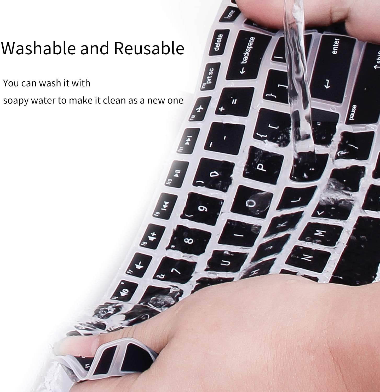 CaseBuy Keyboard Cover for HP EliteBook 850 G5 15.6 / EliteBook 850 G6 15.6 / HP EliteBook 755 G5 15.6 with Pointing HP EliteBook 850 G5 G6 Laptop Cover Accessories Black