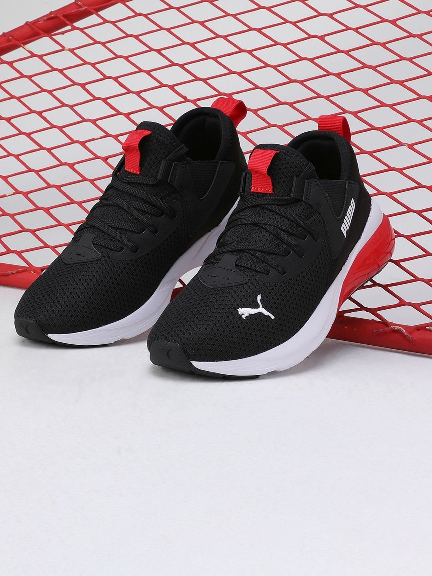 Asian Kids Core Black Running Shoes