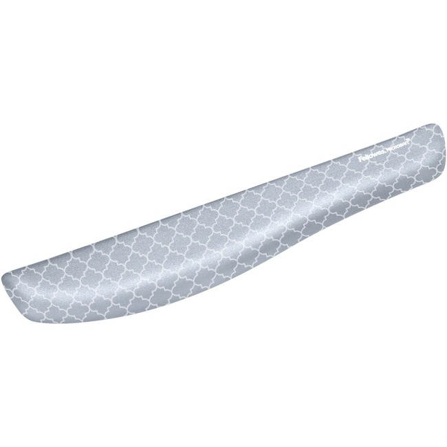 Fellowes 9549801 PlushTouch Keyboard Wrist Rest with Microban - Gray Lattice
