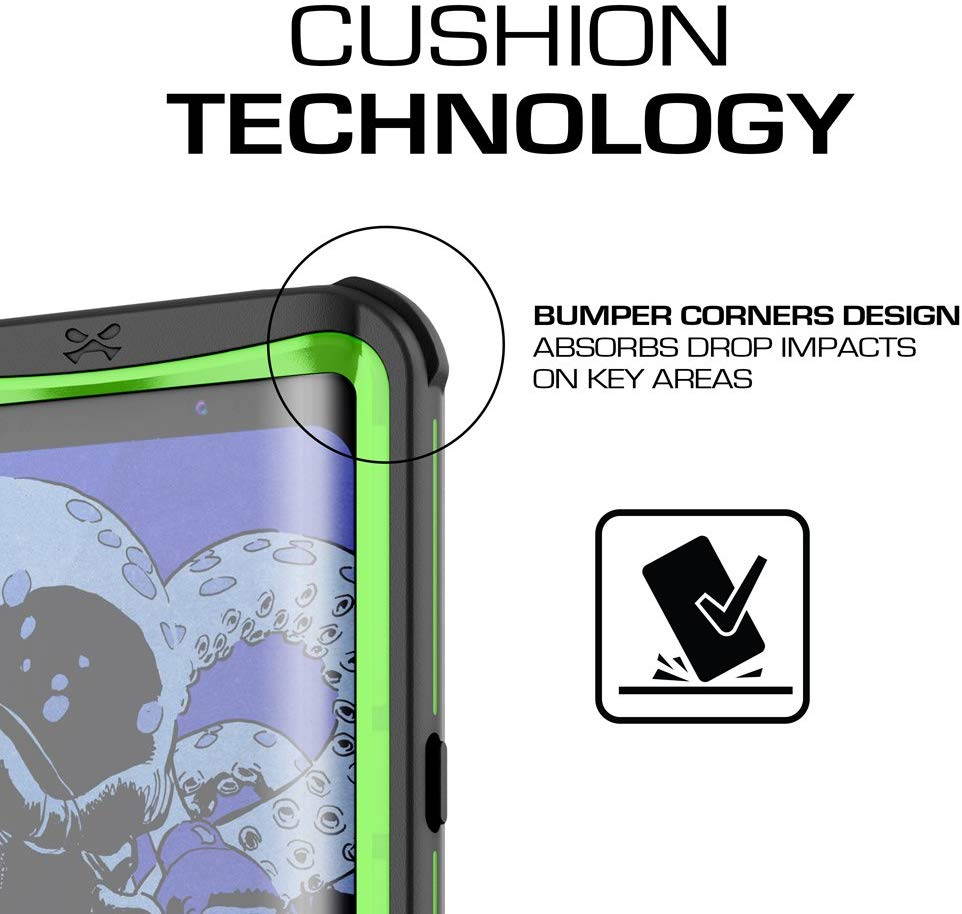 Ghostek Nautical Galaxy S8 Plus Waterproof Case with Screen Protector Extreme Rugged Heavy Duty Protection Full Body Sealed Shell Underwater Shockproof for 2017 Galaxy S8 Plus (6.2 Inch) - (Black)