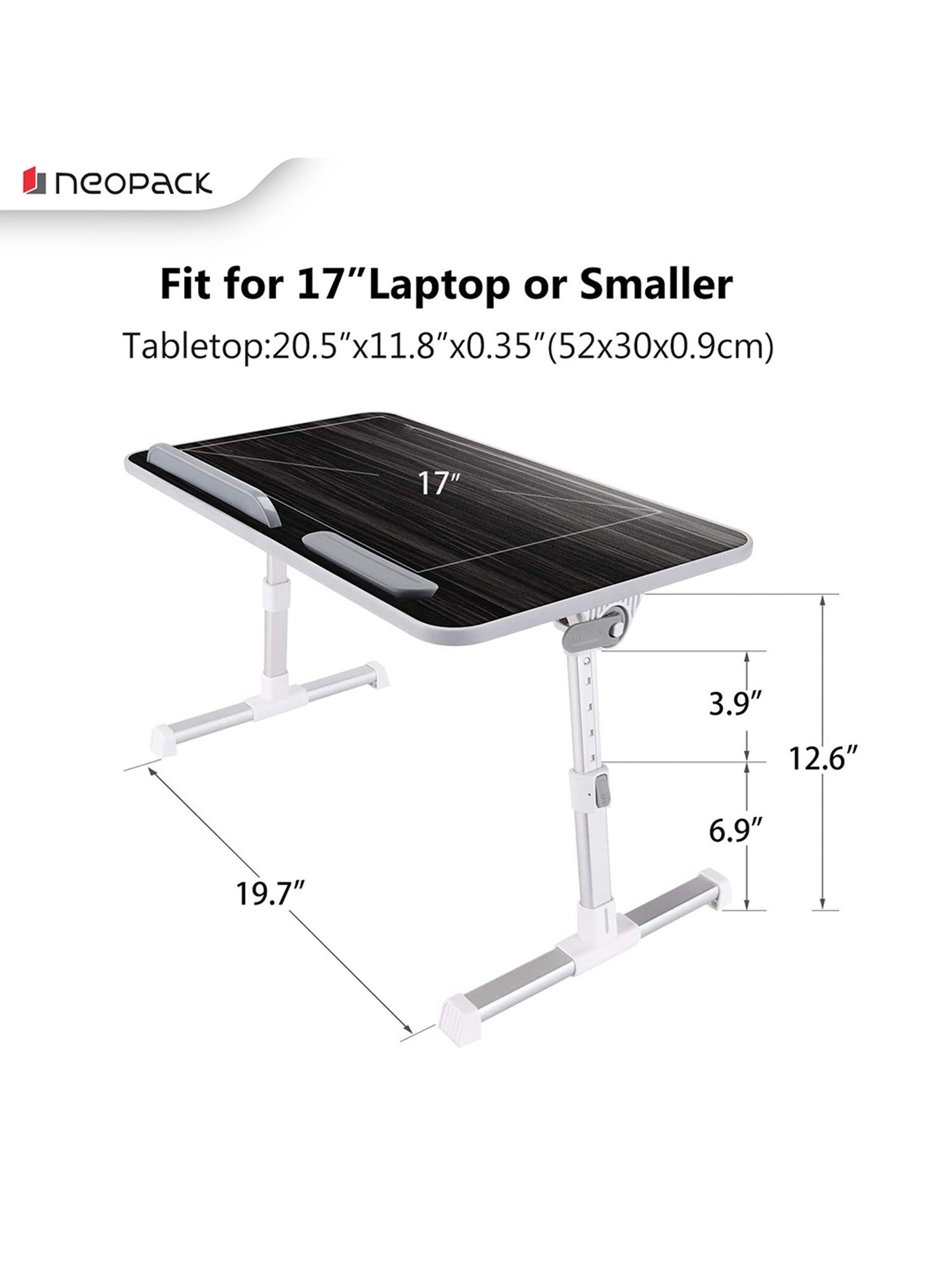 Neopack Ergonomic Laptop Table (Black)